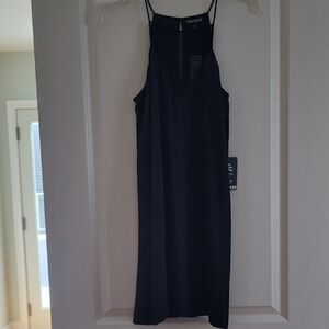 Express Elegant Black Strappy Mini Dress